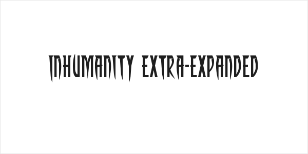 Inhumanity Extra-Expanded Logo