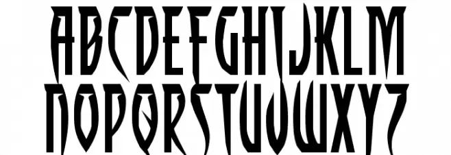 Inhumanity Extra-Expanded 字体 小写