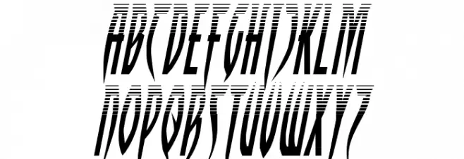 Inhumanity Halftone Italic Шрифта ВЕРХНИЙ
