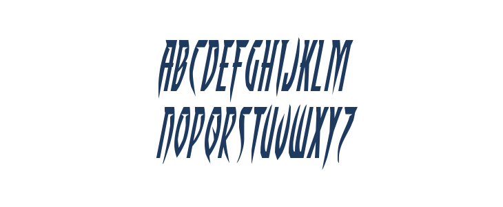 Inhumanity Italic Lowercase