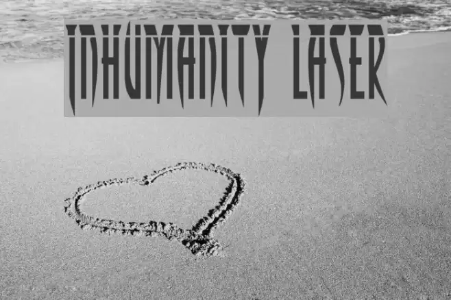 Inhumanity Laser Font examples