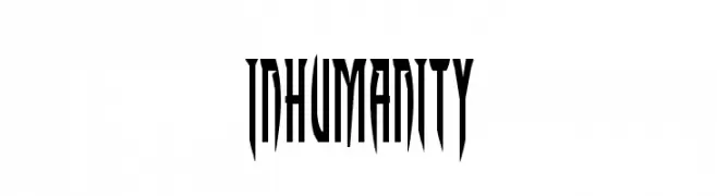 Inhumanity  नि: शुल्क फ़ॉन्ट्स डाउनलोड