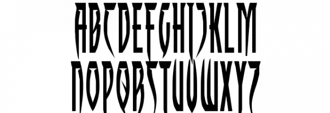 Inhumanity Font Litere mari