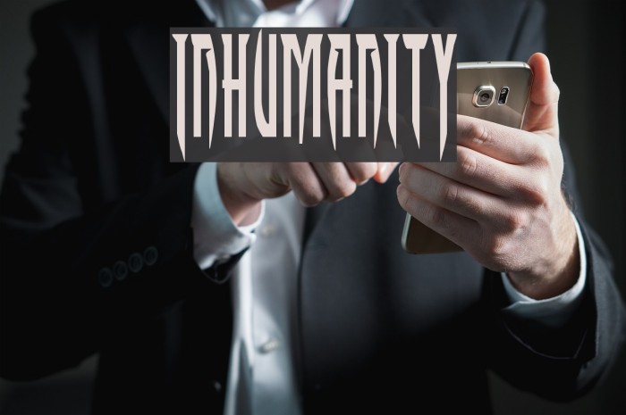 inhumanity字体
