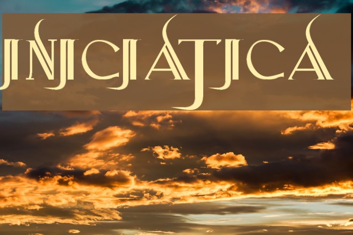 Iniciatica Font examples