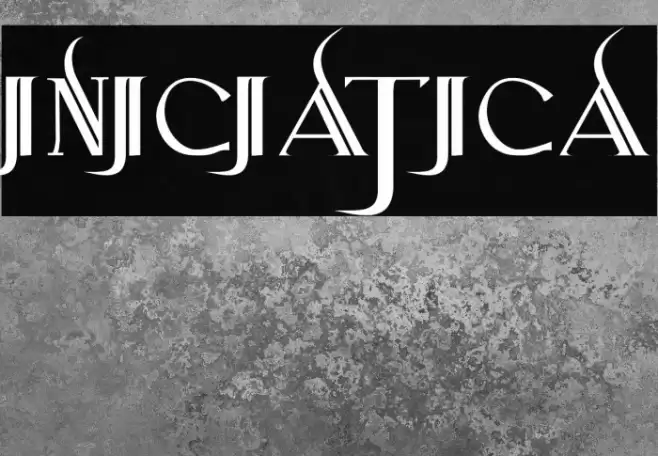 Iniciatica Font examples