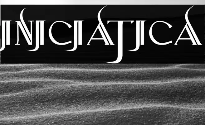 Iniciatica Font examples