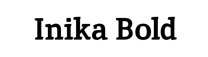 Inika Bold Font