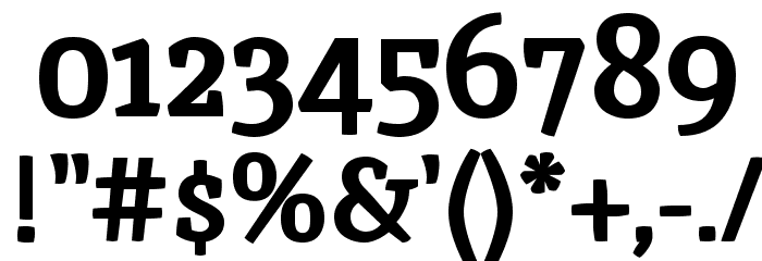 Inika Bold Font OTHER CHARS
