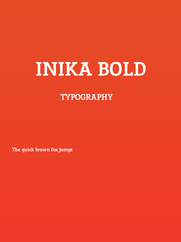 Inika Bold Poster