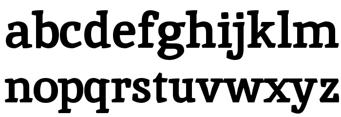 Inika Bold Font LOWERCASE