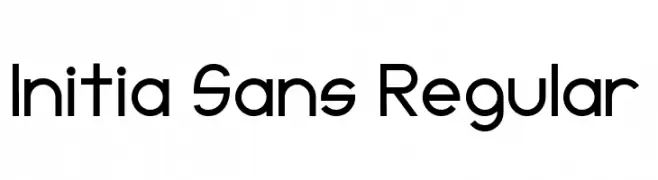 Initia Sans Regular  नि: शुल्क फ़ॉन्ट्स डाउनलोड