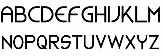 Initia Sans Regular Caratteri MAIUSCOLE
