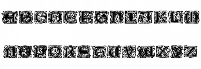 Initial Caps フォント 大文字