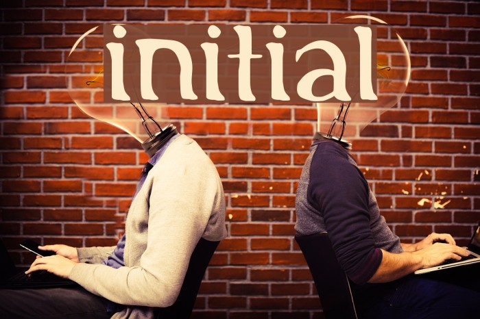 Initial Font examples