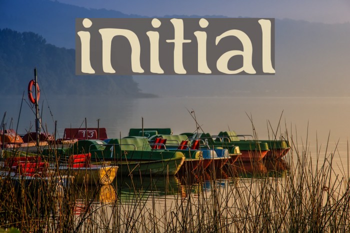 Initial Font examples