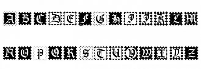 InitialenFramedMK Schriftart Groß