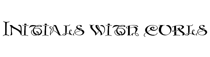 Initials with curls Font