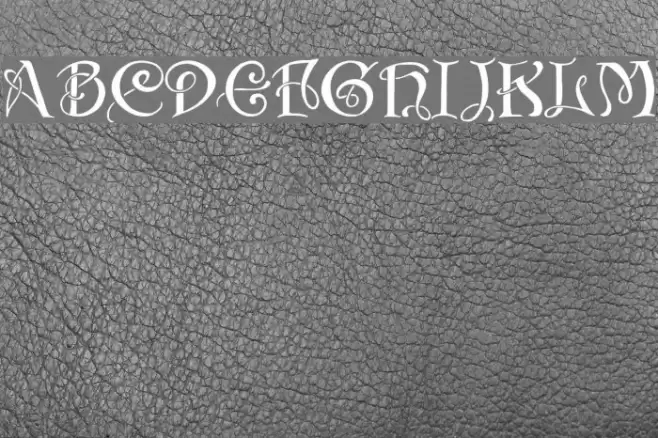 Initials with curls Polices examples