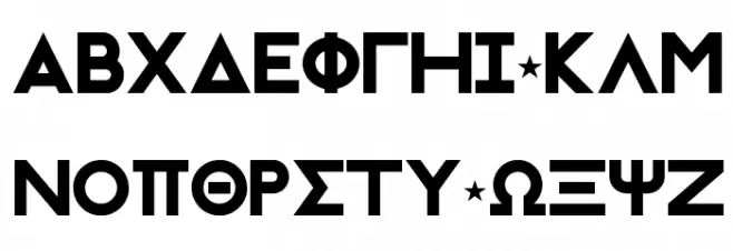 Initiation Ritual GRK Font UPPERCASE