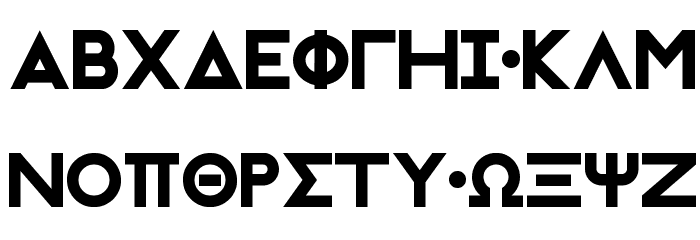 Initiation Ritual GRK Font LOWERCASE