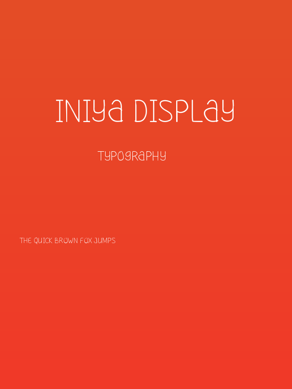 Iniya Display Poster