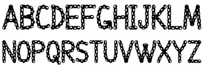 Injancromvela222 Schriftart Groß