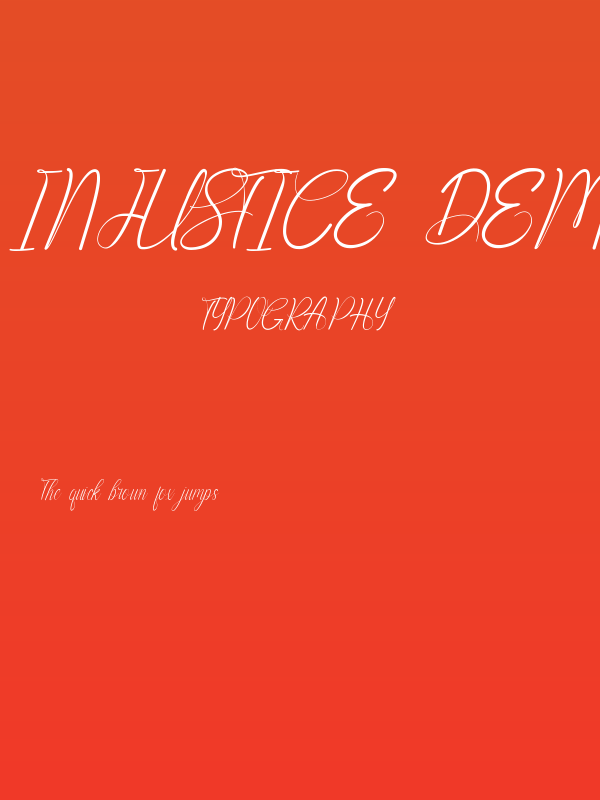 Injustice Demo Poster