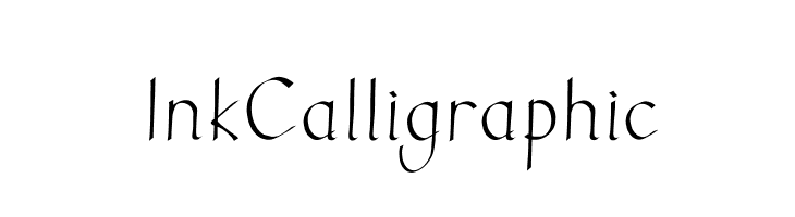 Ink Calligraphic Font