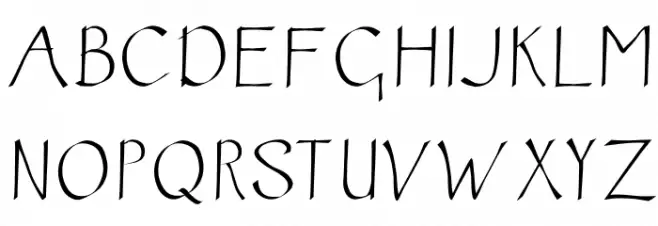 Ink Calligraphic Fonte MAIÚSCULAS