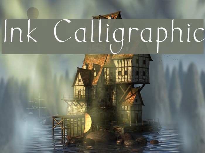 Ink Calligraphic Fonte examples