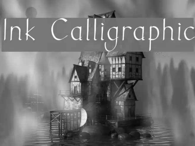 Ink Calligraphic Fonte examples