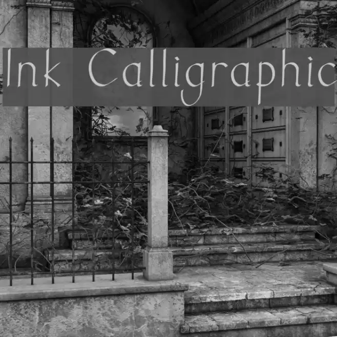 Ink Calligraphic Fonte examples