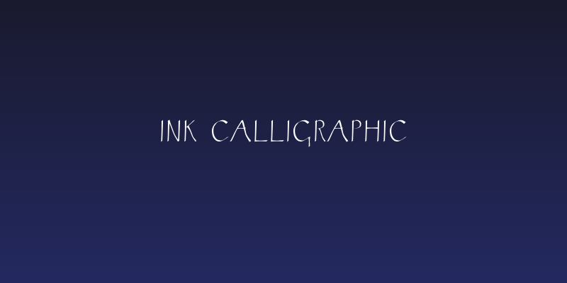 Ink Calligraphic Social Header