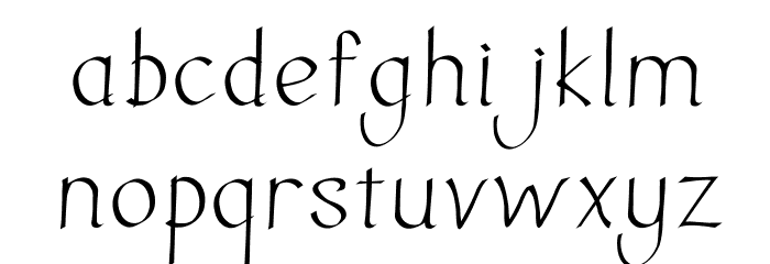 Ink Calligraphic Fonte MINÚSCULAS