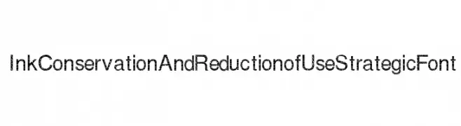 Ink Conservation And Reduction of Use Strategic Font  Fuentes Gratis Descargar