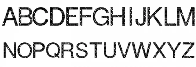 Ink Conservation And Reduction of Use Strategic Font Fonte MAIÚSCULAS