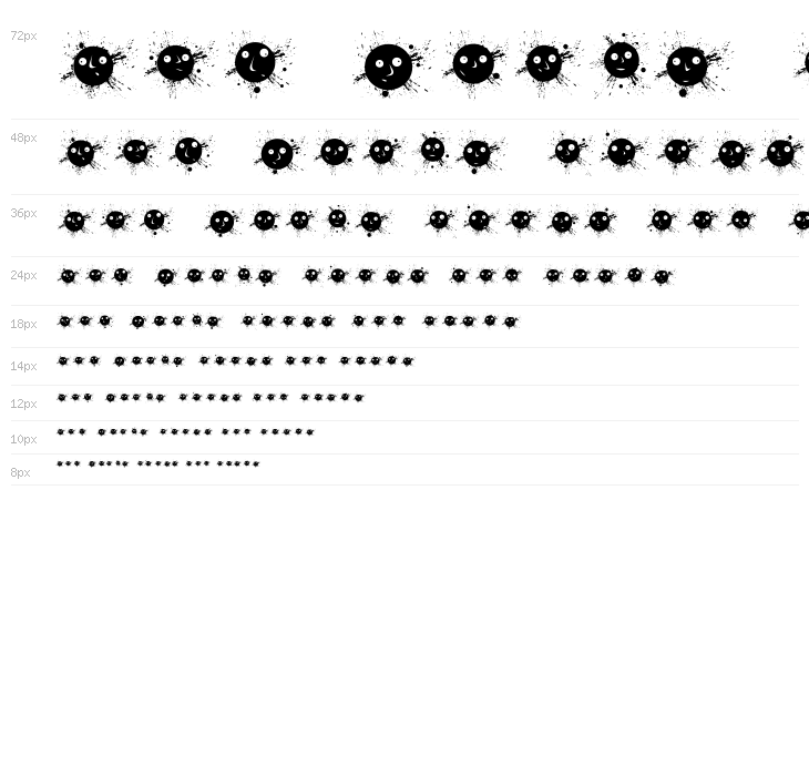 Ink Drops Regular Waterfall