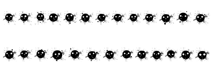 Ink Drops Regular Font LOWERCASE