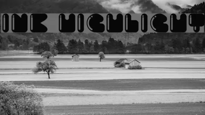 Ink Highlight Font examples