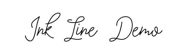 Ink Line Demo  Frei Schriftart Herunterladen