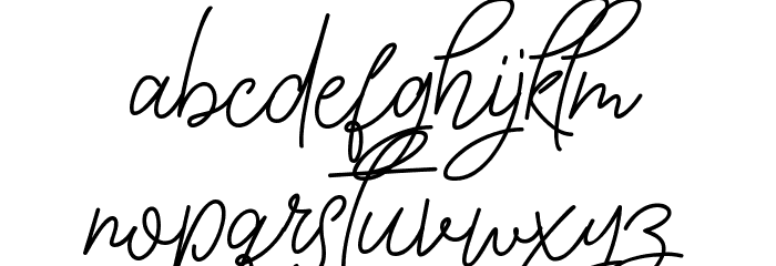 Ink Line Demo フォント 小文字