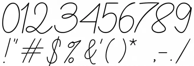 Ink Line Font OTHER CHARS