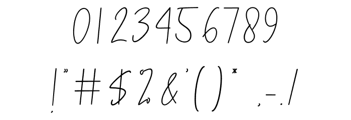 Ink Scale Font OTHER CHARS