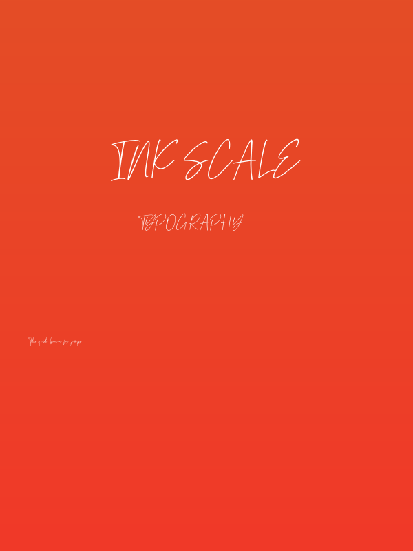 Ink Scale Poster