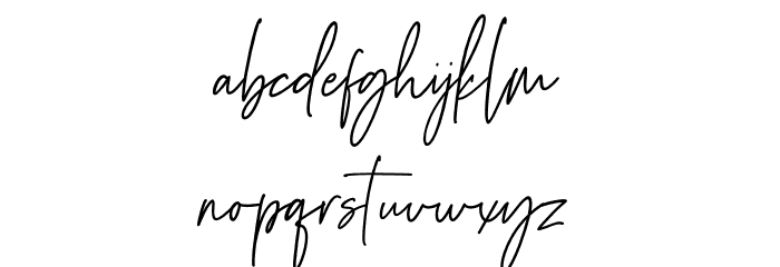 Ink Scale Font LOWERCASE