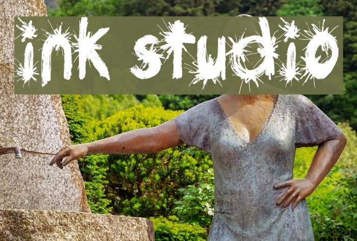 Ink Studio Font examples