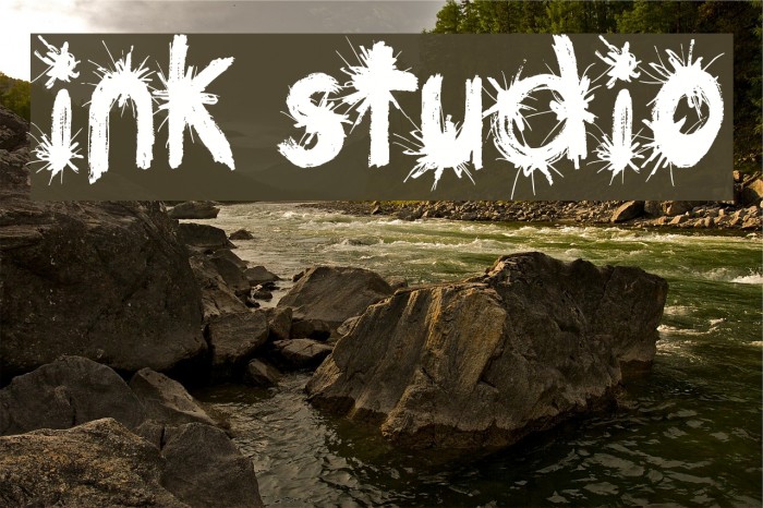Ink Studio Font examples
