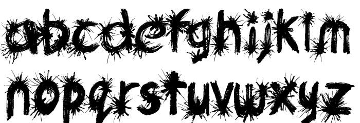 Ink Studio Font LOWERCASE