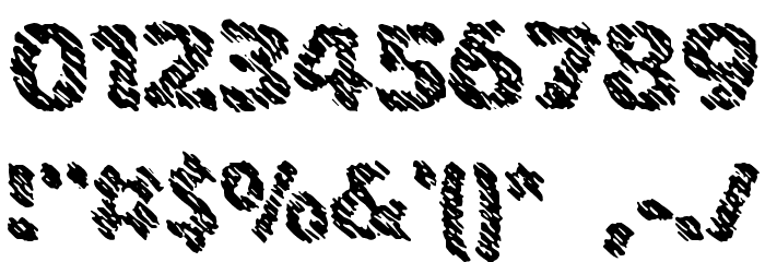 Ink Swipes BRK Font OTHER CHARS